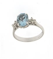 Anello Soranzo Gioielli Donna Pietre Preziose in Oro bianco Acquamarina 1.64 Ct NP10080962 - NP10080962